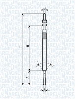 MAGNETI MARELLI 062900047304 -  Свеча накаливания